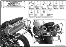 TE705 GIVI TELAIETTI BORSE LATERALI per TRIUMPH STREET TRIPLE 675 2010 2011 2012