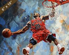 Quadro olio Michael Jordan