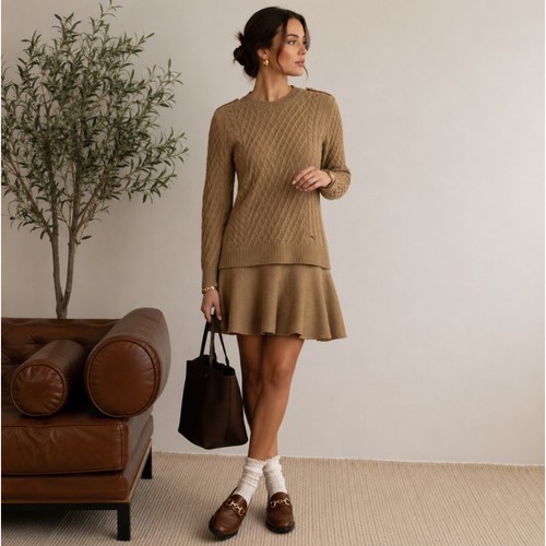 Abito maglione burberry blu - burberry,