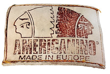 AMERICANINO 80s Europe - etichetta in pelle originale per jeans usata