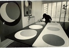 Photo Leon Herschtritt - G. Claisse - Atelier - tirage d'époque 1970 - 