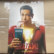 Poster Shazam ODEON A3: DC Universe DCEU film a fumetti, Zachary Levi