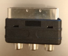 ★ Adattatore SCART Maschio / Audio Video RCA Femmina Convertitore Presa TV DVD ★