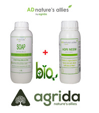 Olio di Neem solubile  + Sapone molle di potassio (KIT) insetticida biologico