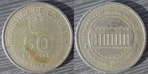 Colombia pesos 1988 - #,