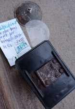 VECCHIO FARO ORIGINALE PER BICICLETTA BACKELITE anni 30 o 40 FANALE