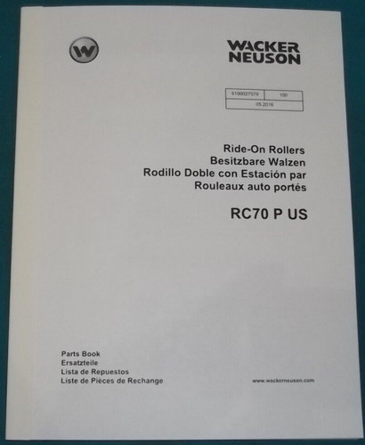 Wacker neuson p us - neuson, rc-70-p-us
