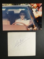 Formula 1 - Autografo Michele Alboreto su bigliettino.