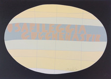 Ugo NESPOLO:serigrafia a colori, 80's, arte, pop art, arredamento, Dialoghi Club