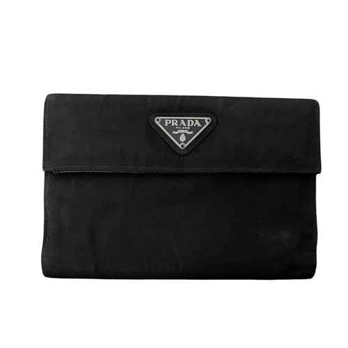 Portafoglio prada placca logo - placca,