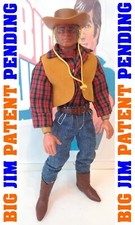 ?BIG JIM? BIG JEFF PATENT PENDING + OUTFIT WEST COWBOY MARK STRONG 8579 DEL 73
