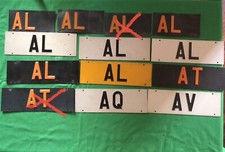 Sigle Targhe Province Italiane Anni 75/94.Ottime Condizioni. Da Collezione.