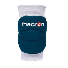 Coppia Ginocchiere Volley Pallavolo MACRON WALL Blu Navy Imbottite elastiche