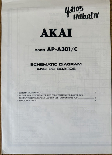 Akai a301 schema - akai, e