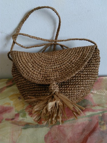 Borsa raffia naturale - in,