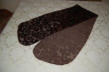 Sciarpa donna, Marrone e velo, floreale, 48%seta 52% viscosa, anni 1960