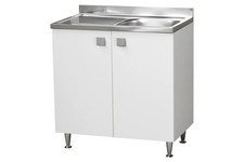 Mobile Cucina Sottolavello con Lavello Vasca sx o dx in Acciaio con Gocciolatoio