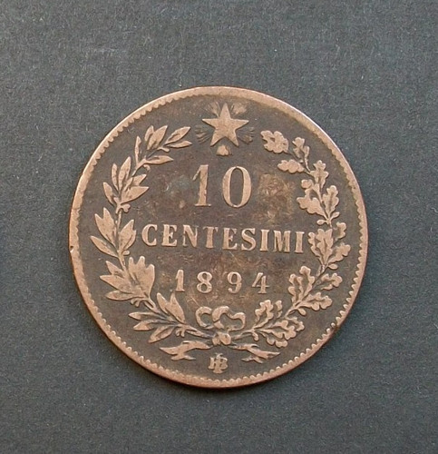 Centesimi 1894 segno di - 10,