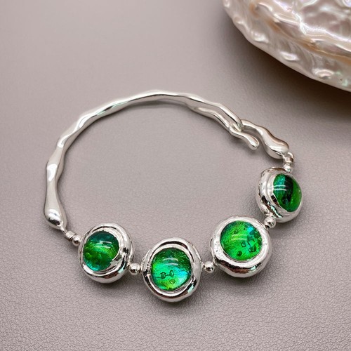 Bracciale argento ondulato - argento,