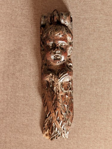 Ange bois sculpté boiserie - ange,