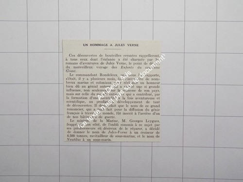 1928 hommage jules - un, à