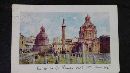 Vintage postcard roma 1920 - vintage, postcard,roma,1920
