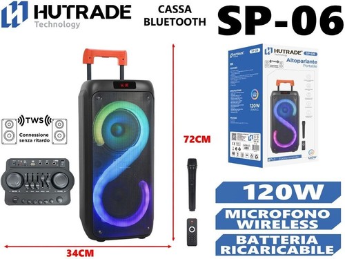 Cassa amplificata 120w - cassa, sp-06
