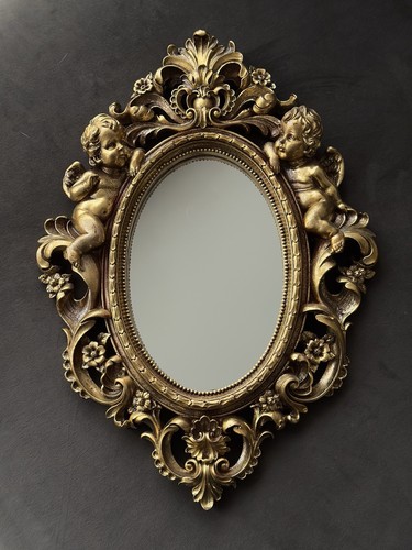 Specchio parete cherubino - parete,