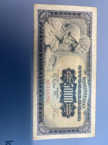 Jugoslavia banconota 5 000 - jugoslavia,