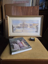 ANTICO DIPINTO/ROMA/"PIAZZA S.PIETRO"/FINE'800/F.SCHIANCHI.