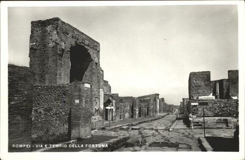 Pompei tempio della fortuna - pompei,