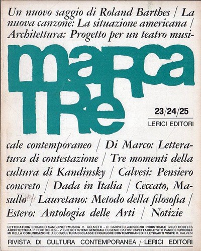 Marcatre rivista cultura - marcatre:,