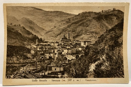Cartolina saluti venasca - cartolina, da