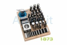 Kit orafo 50 imbottitoi bottoniere incudine base legno Professional Forming Kit