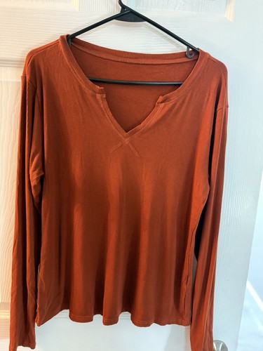 Top donna arancione ruggine