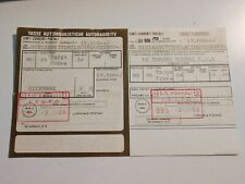 De Tomaso  MODENA  " TARGA PROVA  #95  " ORIGINAL 1986s  CAR TAX receipt