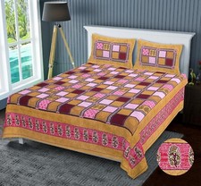 Lenzuolo indiano con 2 federe