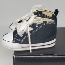 Converse All Star Culla Scarpe Bambino Taglia 3 Prima Stella Nero/Bianco (8J231)