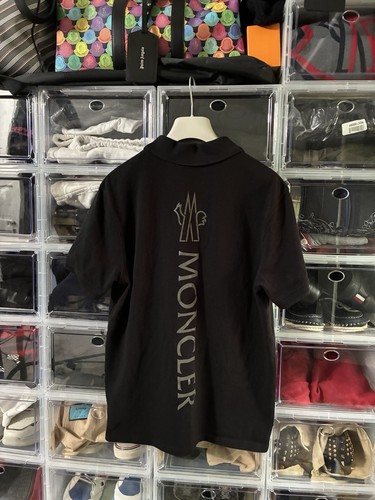 Rare moncler black logo cotton - moncler,