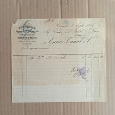 1886 Drogheria Enrico Lansel & C. Fabbrica Liquore Terni Fattura L213