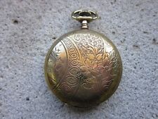 OROLOGIO DA TASCA REMONTOIR PRECISION CASSA SAVONETTE COLOR ORO CIPOLLA TASCHINO