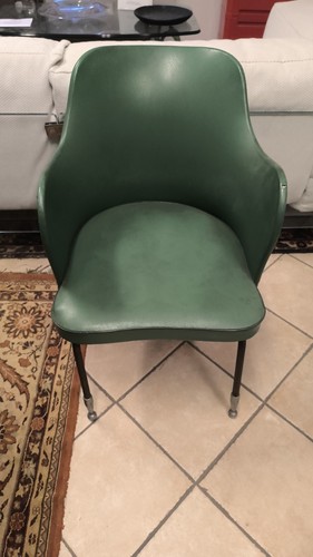 Poltrona pelle verde - verde, anni