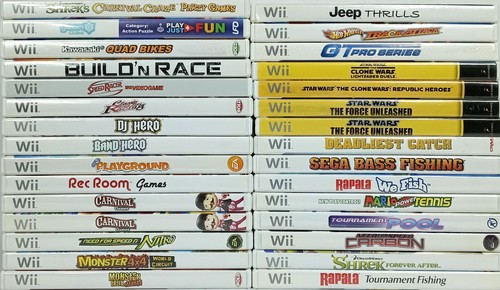 Nintendo wii games cleaned - nintendo,