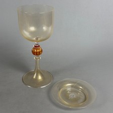 Calice Sacro E Piattino Vetro