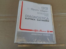 MANUALE ORIGINALE DIAGNOSI ELETTRONICA ALFA ROMEO 33 SPORT WAGON 17 16v I.E. ETC