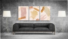 QUADRI MODERNI STAMPA SU TELA NORDICO SCANDINAVO ASTRATTI ASTRATTO T505