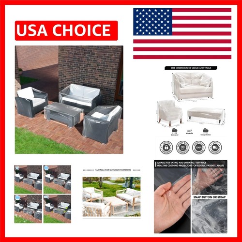 Set pezzi copri mobili patio - 4,