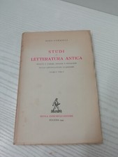 STUDI DI LETTERATURA ANTICA -