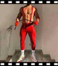 Pantaloni uomo rosso lattice