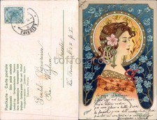 LIBERTY ART NOUVEAU JUGENDSTIL-CARTOLINA IN RILIEVO 1903-C94-73